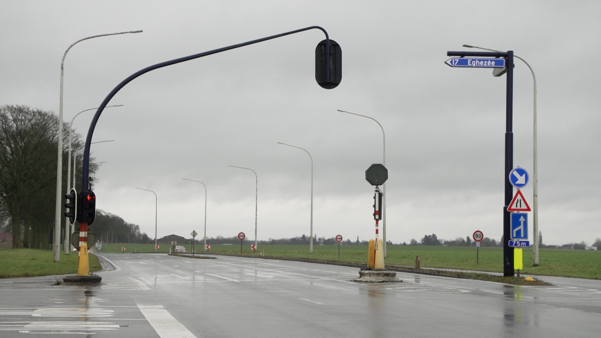 Un rond-point pour remplacer le dangereux carrefour Saussin aux Isnes