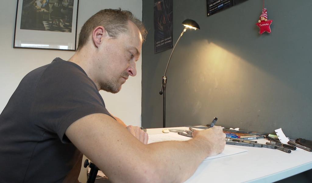 BD : rencontre avec le dessinateur gembloutois Thomas Legrain