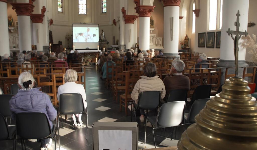 La messe du pape François à Bruxelles retransmise sur grand écran à Walhain