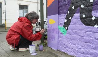 Une fresque Prizme à l'école de Beuzet