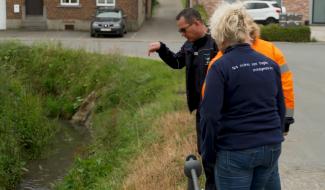 Le Hain pollué aux hydrocarbures après les inondations du 12 mai à Walhain